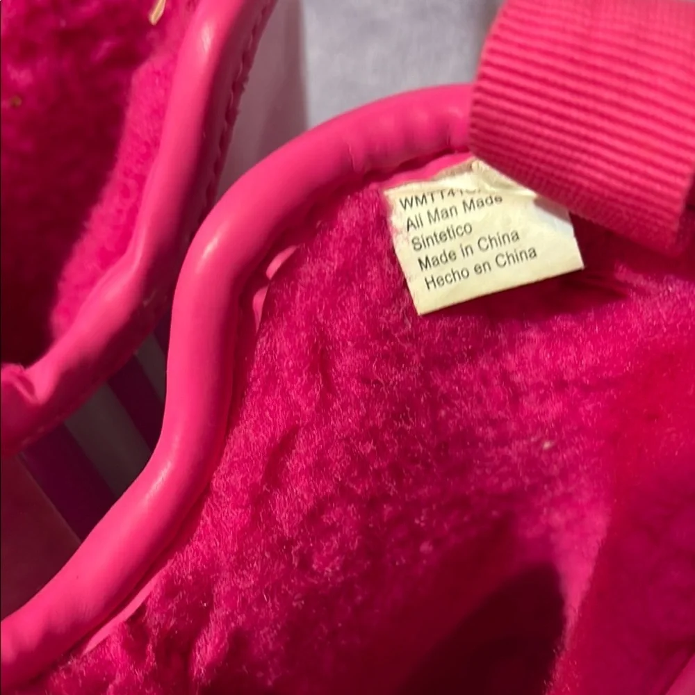 Hot Pink Fleece Lined Rain Boots Womens 8 Ankle Snow Winter Boots